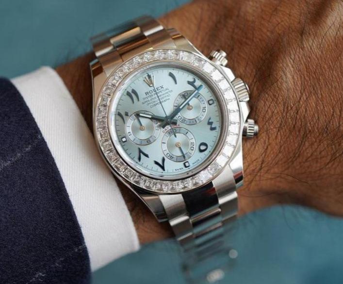 Rolex Cosmograph Daytona Platinum Arabic 116596TBR