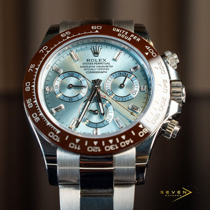 Rolex Cosmograph Daytona Platinum Baguette Diamond Dial