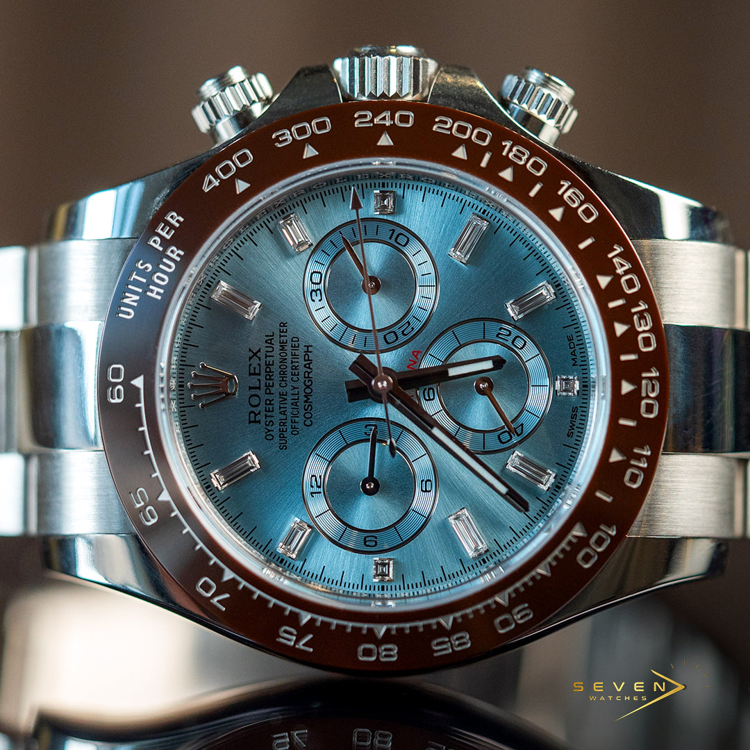 Rolex Cosmograph Daytona Platinum Baguette Diamond Dial