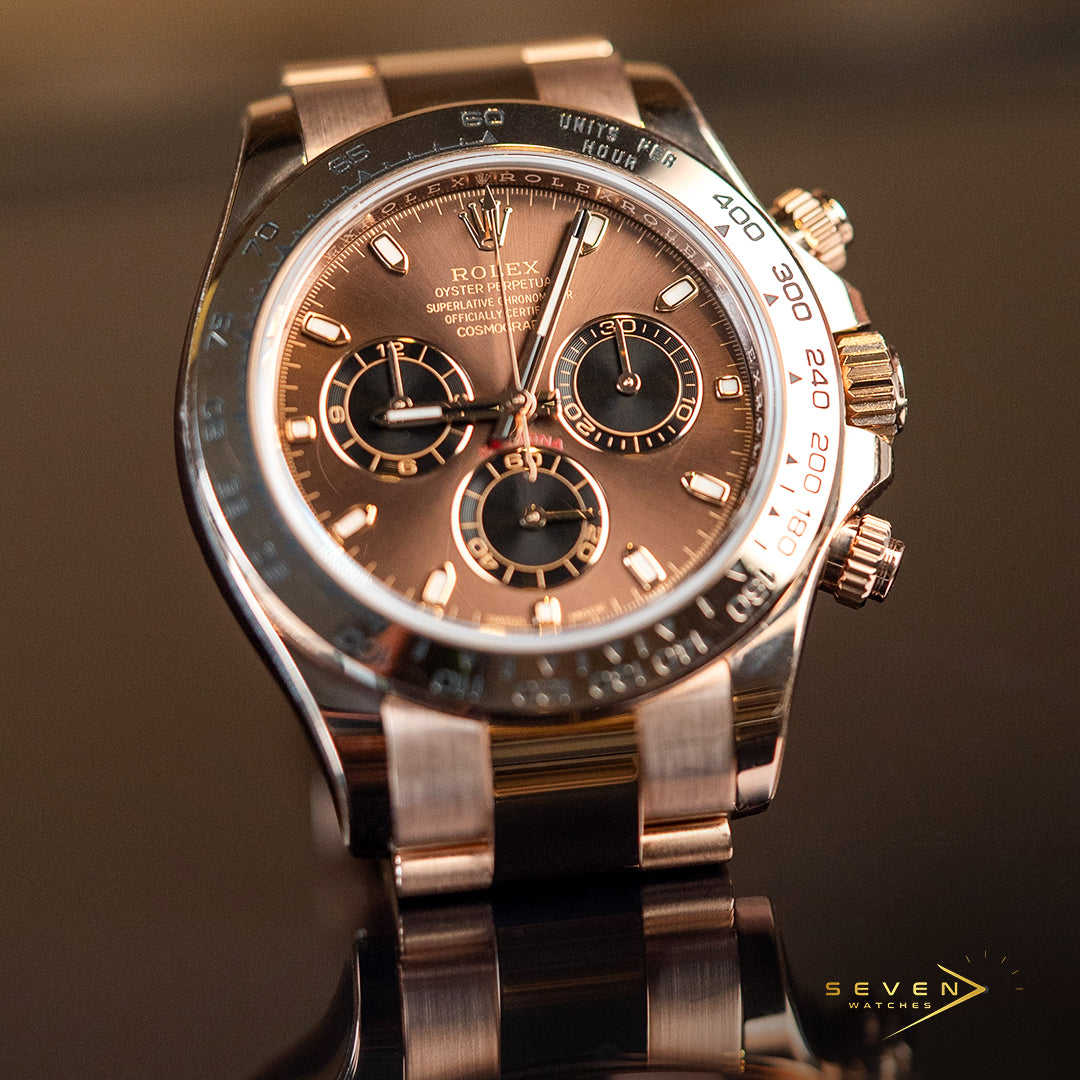 Rolex Cosmograph Daytona Rose Gold Chocolate Dial