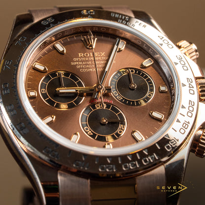 Rolex Cosmograph Daytona Rose Gold Chocolate Dial