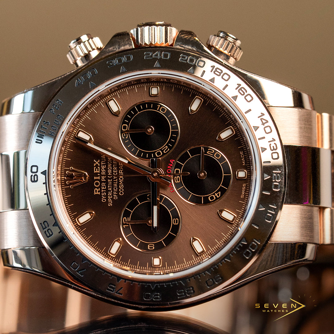 Rolex Cosmograph Daytona Rose Gold Chocolate Dial