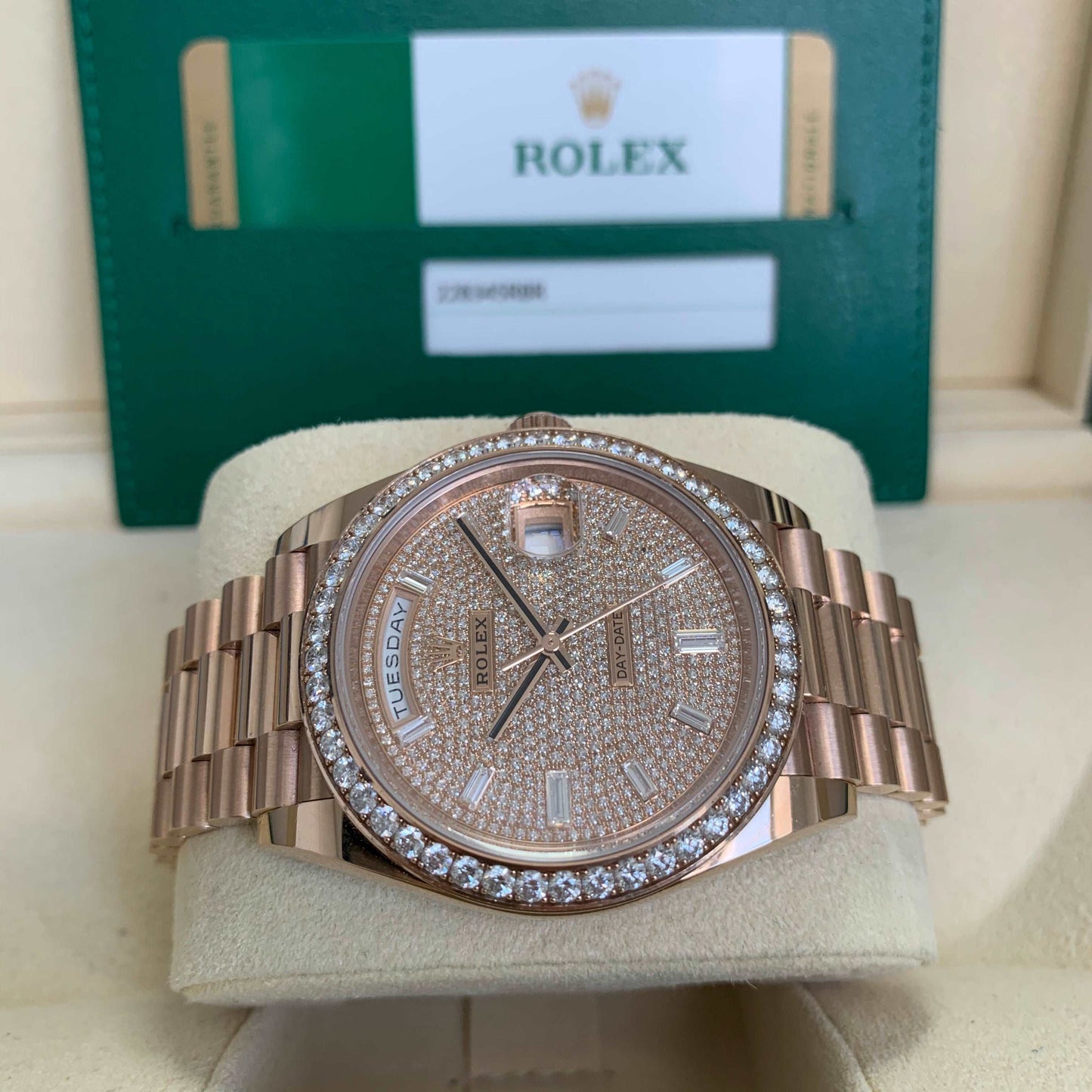 Rolex Day-Date 40 Rose Gold and Diamonds