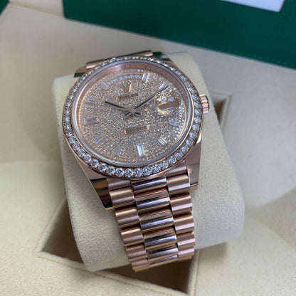 Rolex Day-Date 40 Rose Gold and Diamonds