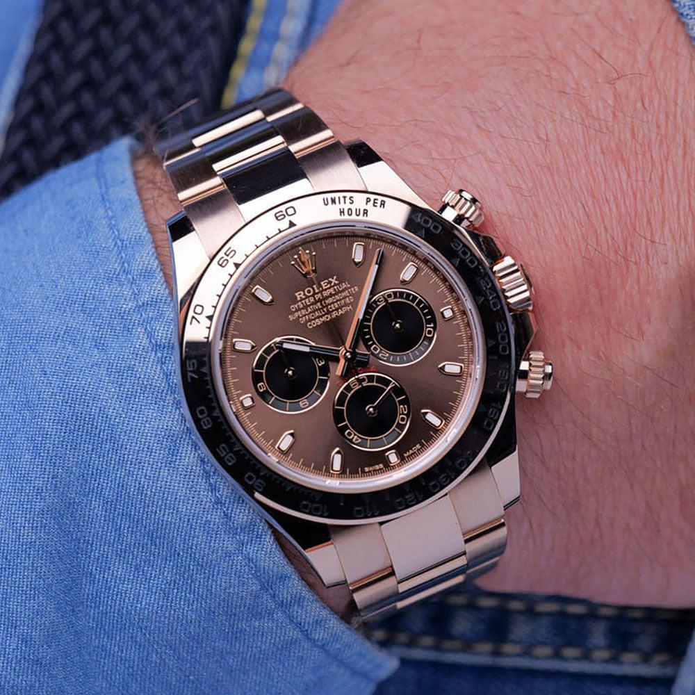 Rolex Cosmograph Daytona Rose Gold Chocolate Dial